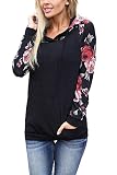Minipeach Women's Pullover Long Sleeve Hoodies Coat Loose Casual Sweatshirts with Pocket