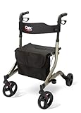 Carex Crosstour Rolling Walker Rollator - Rolling Walker With Seat - Folding
