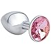 Akstore Small Anal Plug Butt Heart Personal Sex Massager (Pink)