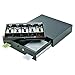 STEELMASTER Alarm Alert Steel Cash Drawer w/Key & Push-Button Release Lock, Black (225106001)