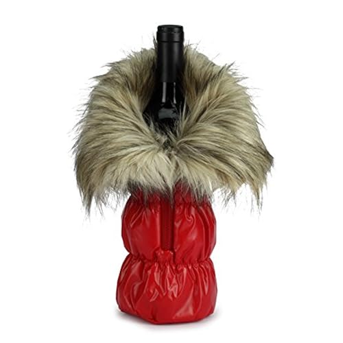 Barbuzzo Parka Wine Tote, Red - Great for gifting on all special occasions as you make the gift the wrapping Home & Kitchen, Kitchen & Dining, Dining & Entertaining, Bar Tools & Glasses