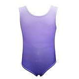 Gymnastics Leotards for Girls One-piece Sparkle Colorful Rainbow Dancing Athletic Leotards 2-11Years