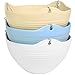 MyGift Hanging Planter Self-Watering Indoor Pots with Drainage Hole, 3 Pack Hanging Plant Container with Metal Chain (Blue/Yellow/White)