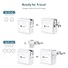 iClever BoostCube II+ Travel USB Charger with US|EU Plug, 24W Dual Wall Charger with SmartID Tech for iPhone Xs/XS Max/XR/X/8/7/6/Plus, iPad Pro Air/Mini and More