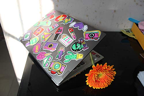 Sticker for Teens Waterproof 3D Leather Stickers Reusable Graffiti Patches for Teens on Handbag, Luggage, Wall, Laptop, Mac Book and More! Pack of 5 Sheets (28pcs) - Thumbnail 3