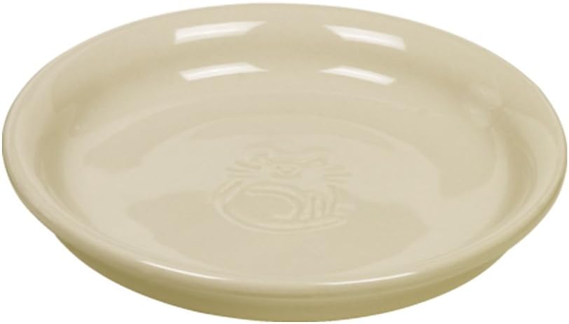 Nobby Ceramic Cat Milk Dish Diameter 14 x 2 cm, beige, 14x2 cm (Pack of 1)