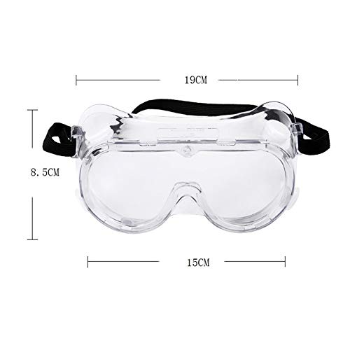 DierCosy Safety Goggles Glasses Anti-Fog Laboratory Safety Goggles Chemical Splash/Impact Transparent Eye Protection Labor Glasses Household Supplies
