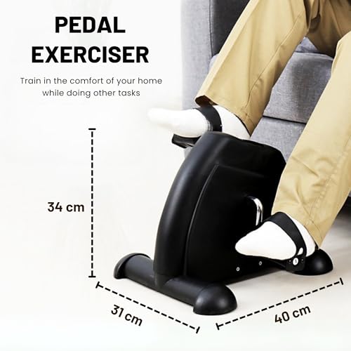 Pedaler, Folding Exercise Bike, Mini Electric Elliptical, Pedal Exerciser, Elliptical Trainer for Elderly and Adults with Screen, Adjustable Resistance, Exercise at Home, Office