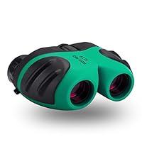 OMWay Birthday Gifts for Boys, Kids Binoculars for Boys Age 3-10,Toddlers Outdoor Toys,Toys for 4-5 Year Old Boys,Compact Binoculars for Hiking Camping Bird Watching,Green.