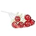 ​Home Essentials Lifelike Glass Roses Bouquet Red,6 Roses,12 inch