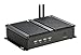 Kingdel Fanless Industrial Computer, Mini Desktop PC with Intel Celeron Dual Core CPU, 4GB RAM, 128GB SSD, 2xLAN, 4xUSB 3.0, 4xCOM RS232, HDMI, WiFi, Full Metal Body, Windows 10 Prothumb 1