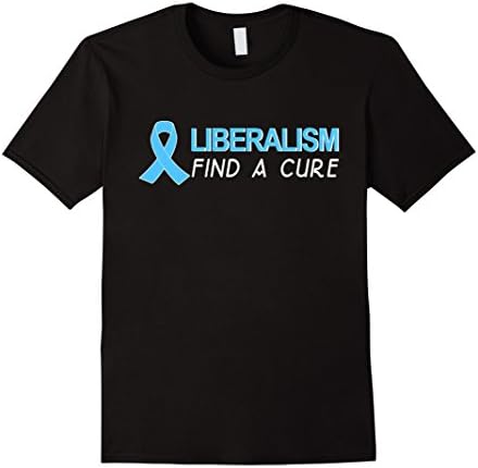 Mens LIBERALISM FIND A CURE - NEW VERSION XL Black