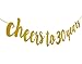 FECEDY Gold Glitter Cheers to 30 Years Banner for 30th Birthday Party