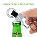 Bottle Opener Key Chain - Premium Car Key Holder with Belt Clip - Set of 2