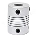 Doradus 8mm x 8mm Aluminum Flexible Shaft Coupling OD19mm x L25mm CNC Stepper Motor Coupler Connector