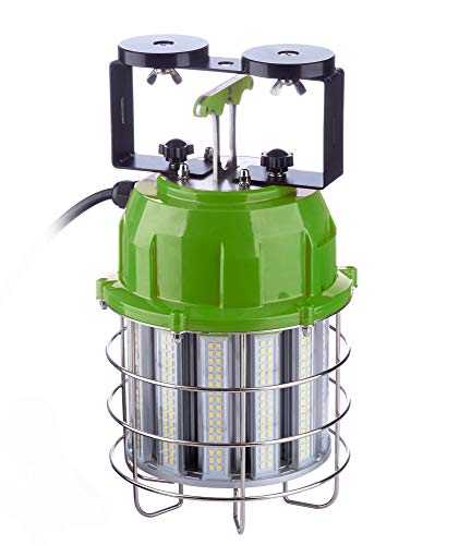 PowerSmith PTLK52-60 New 7,200 Lumen High Bay Temporary LED Hanging Daisy Chain Work Light with 10 ft Power Cord and 5 Year Warranty, Small, Green