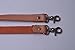 Wento Pair 24'' Camel Genuine Leather Purses Straps,Lobster Hook Inner Size 0.3'',Real Leather Sewing Canvas Backing Bag Handles,Replacement Purse Straps,Handbag Bag Wallet Straps WT0301 (Camel)…