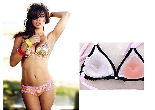 JKLcom Bra Inserts Silicone Bra Inserts Breast Bra Push-up Breast Pads Swimsuit Bikini Bra Inserts Breast Enhancer Pads (nude)