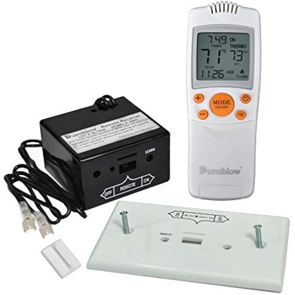 TR1003 Gas Fire Fireplace On/Off Remote Control Kit + Thermostat Timer (On/Off eBay