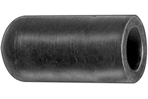 CLIPSANDFASTENERS 25 Rubber Vacuum Caps Black For 3/8" Diameter