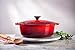 Le Creuset Shallow Dutch French Oven, 2.75 quart, Cerise (Cherry Red)