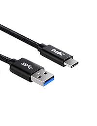USB tipo C cable extra largo 10 ft, JOTO USB-C 3.1 Type-C a USB 3.0 tipo un interruptor de carga cable de datos [Heavy Duty Nylon Trenzado] para Galaxy S8 S8 + Tab S3 Nintendo todos los dispositivos tipo C (Negro, 10 ft)