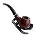 Sonline New Durable Wooden Pipe Smoking Tobacco Cigar Pipes Cool Gift With Stand Present