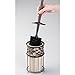 iDesign Vine Metal Toilet Bowl Brush and Holder, Slim Set for Bathroom Cleaning and Storage, 5