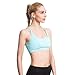 Women's Sexy Strappys Wirefree Yoga Sports Bra Mint Blue L