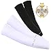 Cooling Compression Sports Arm Sleeve [2 PK] [White & Black] w/ 99% UV Protection for Outdoor Activities (Golf, Training, Cycling, etc)