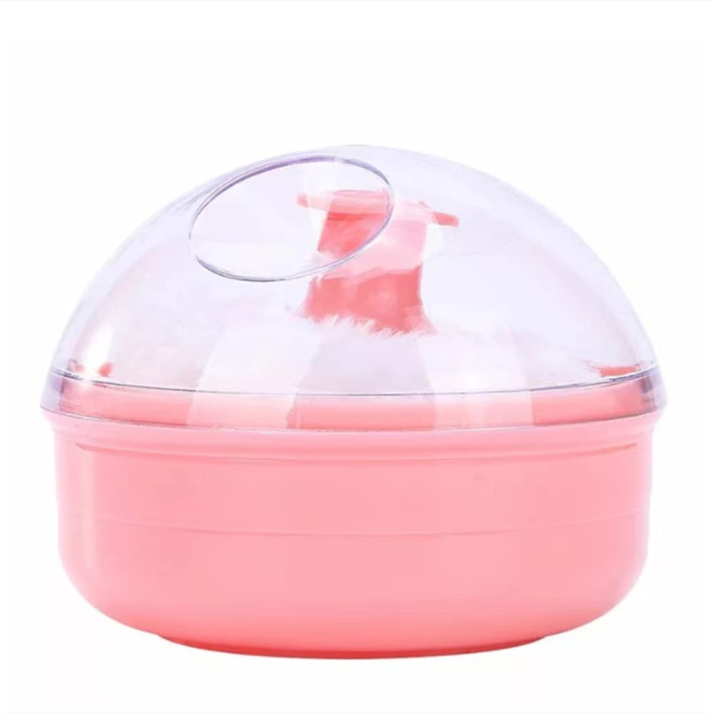 FZGLHQQ 2 Pcs Large Body Powder Puff Sponge Box and Powder Container with Puff Sponge Box Sponges Holder for Baby Women Girls