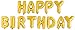 UP Celebrations - Birthday Banner, Happy Birthday Banner, Birthday Balloons, Birthday Decorations, Balloon for Birthday, Foil Happy Birthday Balloons, Balloon Decorations (Matte Gold, 16 Inch)