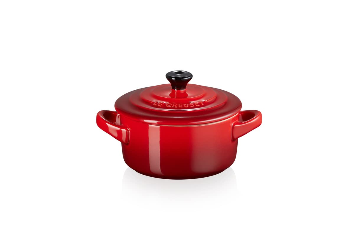 LE CREUSET Stoneware Petite Round Casserole, Cerise, 250 ml, 71901100600100