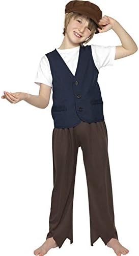 Boys Childrens Victorian Poor Peasant Fancy Dress Costume Large Ages (10-12 years)