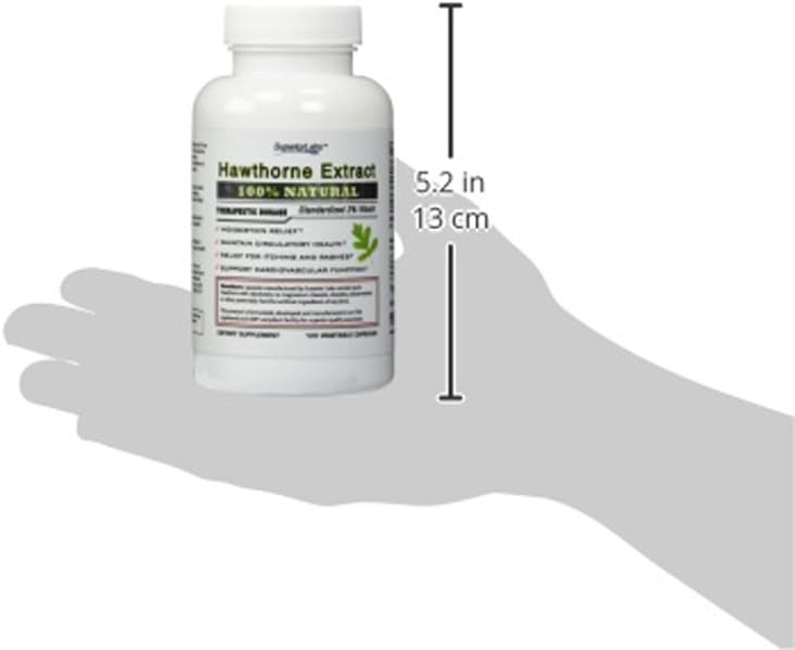 Superior Labs — Best Hawthorn Vitamin Supplement NonGMO, Non Synthetic — 300 mg Dosage, 120 Vegetable Capsules — Powerful Antioxidant — Healthy Digestion — Circulatory & Cardiovascular Health: Health & Personal Care