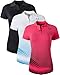 jeansian Women's 3 Packs Outdoor Sport Dry Fit Polo Tee Poloshirt Tshirt Golf TennisT-Shirt SWT251
