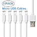 Short Micro USB Cable Android Charger 5 Pack, 1FT High Speed Charging & Sync Cord to Micro B Devices Compatible with Samsung HTC Nokia LG and More, Perfect for USB Charging Station Stand primary