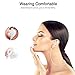 Rose Gold Wireless Headphones, Half in-Ear Comfortable Fit, Apple Style Bluetooth Headset with Microphone, Stereo Earbuds Noise Canceling for iPhone 7 7plus 6 6s Plus, Galaxy Cell Phones