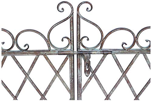 DanDiBo Rosenbogen mit Tor Pforte Metall 275x170 cm Rundbogen Torbogen Pergola 110241 Schmiedeeisen Rankhilfe Gartentor – Bild 5