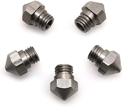 Ivelink MK10 M7 Extruder 0.4mm Stainless Steel Nozzle for Makerbot RepRap 1.75mm Filament 3D Printer (Pack of 5pcs)