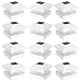 GreenLighting 12 Pack Classic #1 Solar Power Outdoor Garden Pathway Deck Dock Patio Fence Post Light for 5x5 PVC Posts (White)
