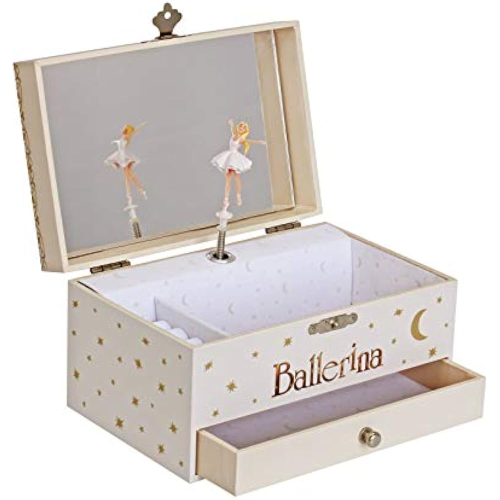 Ballerina Leap Movie Photoluminescent Musical Jewelry Box Glow in