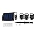 FEIFEIER Solar Pond Spotlights,Weatherproof Solar Powered White Color LED Landscape Spotlight 3 Lamps Adjustable Lighting Angle Bright Security Lighting for Garden Pool Pond Outdoor Decoration