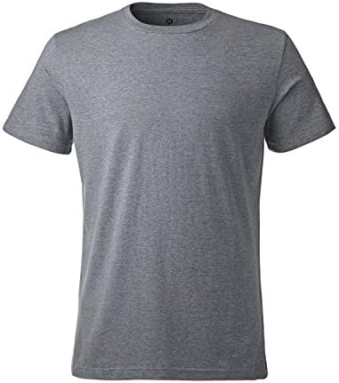 Stone Feather Men's elbow length sleeve Easy Care Top(Dark Grey, 2XL)