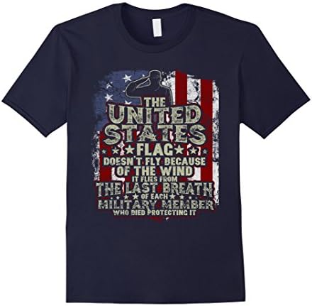 Men's US Military T-Shirt for Patriots, Veterans &amp; Fallen Heroes XL Navy