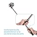 Selfie Stick,Lobkin Bluetooth Selfie Stick with Built-in Remote Shutter Extendable Aluminum Monopod for Android and iOS Smartphone