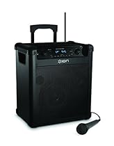 ION Audio Block Rocker (iPA76A) | Portable Bluetooth Speaker with Mic, Radio, and Wheels & Handle for Transport [2015 Model]
