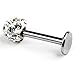 Gleader Cool Crystal Gem Steel Micro Labret Piercing Stud Ideal for Lip / Tragus / Ear Piercing