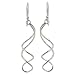 NOVICA .925 Sterling Silver Swirl Dangle Earrings, 'Gentle Sigh'