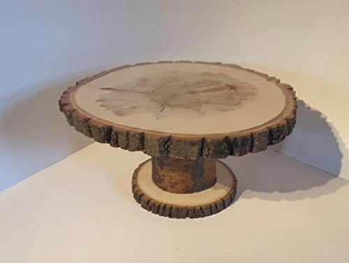 13" Wood slice display stand, Rustic home or wedding décor, Centerpiece, plant stand, cake stand, seasonal decoration